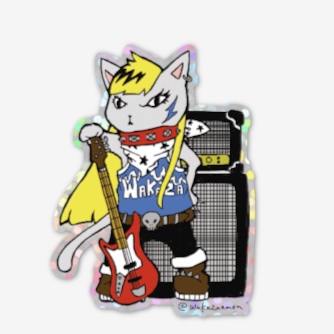 ロック猫ステッカー